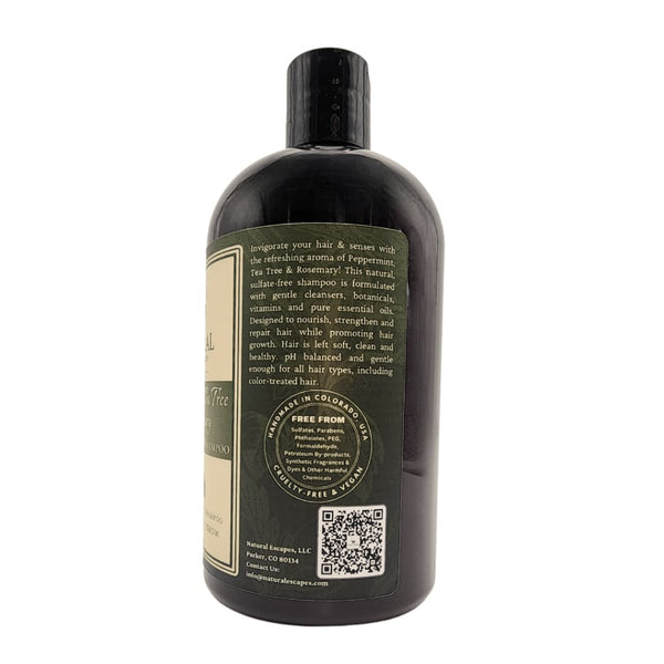 Peppermint Rosemary & Tea Tree Hair Growth Shampoo - Natural Sulfate-Free Formula