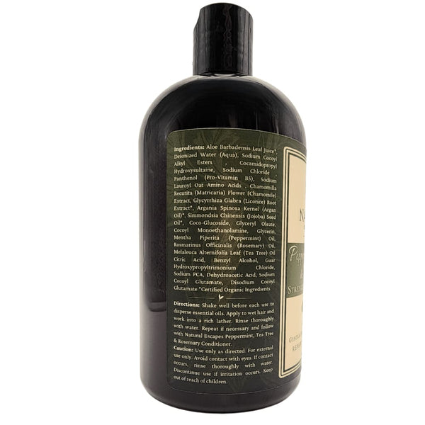Peppermint Rosemary & Tea Tree Hair Growth Shampoo - Natural Sulfate-Free Formula