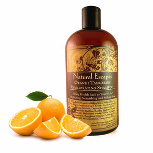 Orange & Tangerine Invigorating Shampoo | All Natural Shampoo for Oily Hair Gray Hair Hair