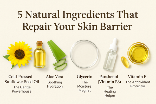 5 Natural Ingredients That Repair Your Skin Barrier (Plus Honorable Mentions)