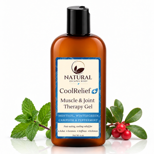 Cooling Muscle Rub Gel for Sore Muscles & Achy Joints | Menthol + Camphor Relief Gel