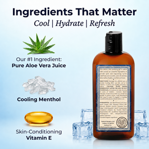 Cooling Muscle Rub Gel for Sore Muscles & Achy Joints | Menthol + Camphor Relief Gel