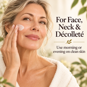 Vitamin-rich face moisturizer for dry, rough and mature skin with aloe vera and botanical oils