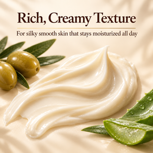 Olive & Omega Face Cream benefits for moisturizing, softening and smoothing dry, mature-looking skin