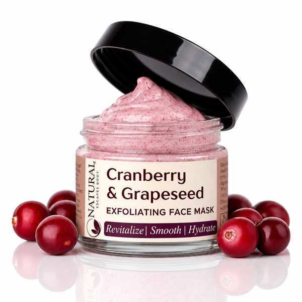 Anti-Aging AHA Exfoliating Facial Mask with Cranberry & Grapeseed Oil