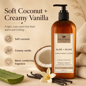 Coconut Milk + Vanilla Body Lotion & Hand Cream