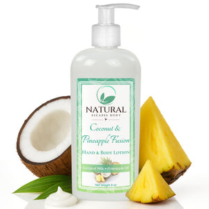 Coconut & Pineapple Fusion Hand & Body Lotion | Coconut Milk + Pineapple Oil | Repairing