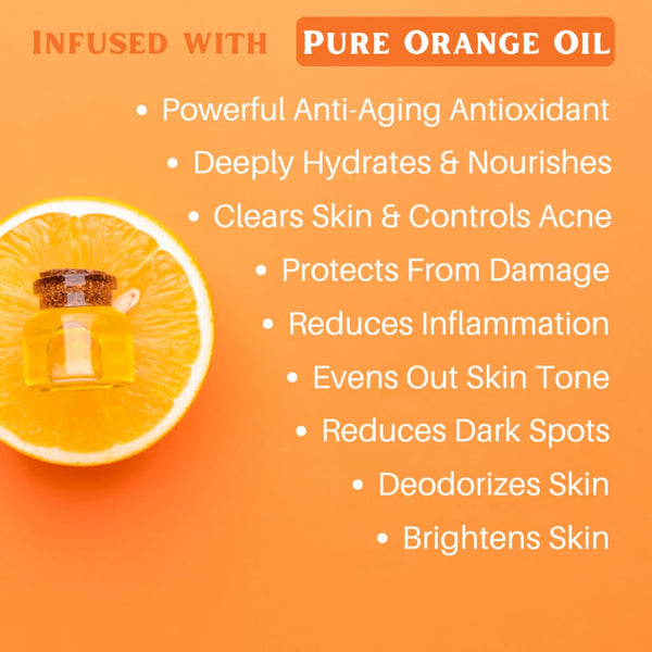 Orange & Argan Hydrating Body Wash | Organic Body Wash for Soft Smooth Skin - Organic