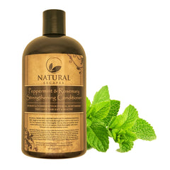 Peppermint rosemary strengthening conditioner for thinning and dry hair