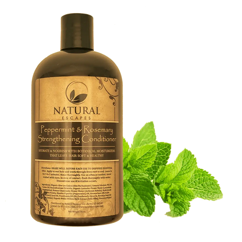Acondicionador fortalecedor de menta y romero | Acondicionador orgánico para la caída del cabello y el cabello