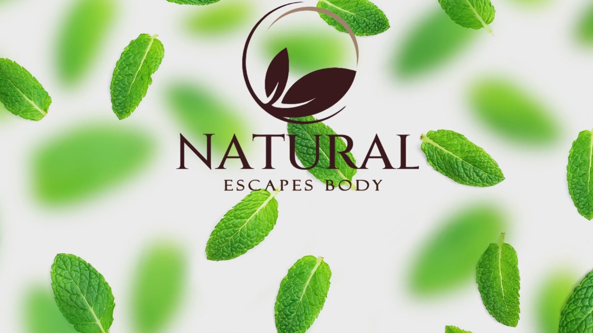 Natural Escapes Body logo with green leaves for plant-based natural skincare products