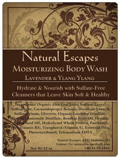 Lavender & Ylang Ylang Moisturizing Body Wash | Sulfate-Free Body Wash for Soft Smooth