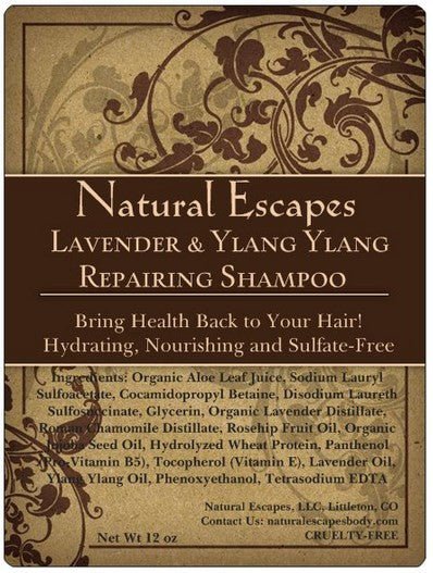 Lavender & Ylang Ylang Repairing Shampoo | Sulfate-Free Shampoo for Dry Hair Color-Treated