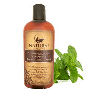Peppermint Rosemary & Eucalyptus Massage & Foot Cream | Peppermint Foot Cream for Dry Feet