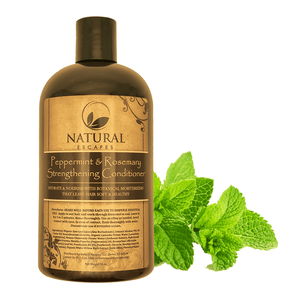 Peppermint & Rosemary Strengthening Conditioner | Organic Conditioner for Hair Loss & Hair
